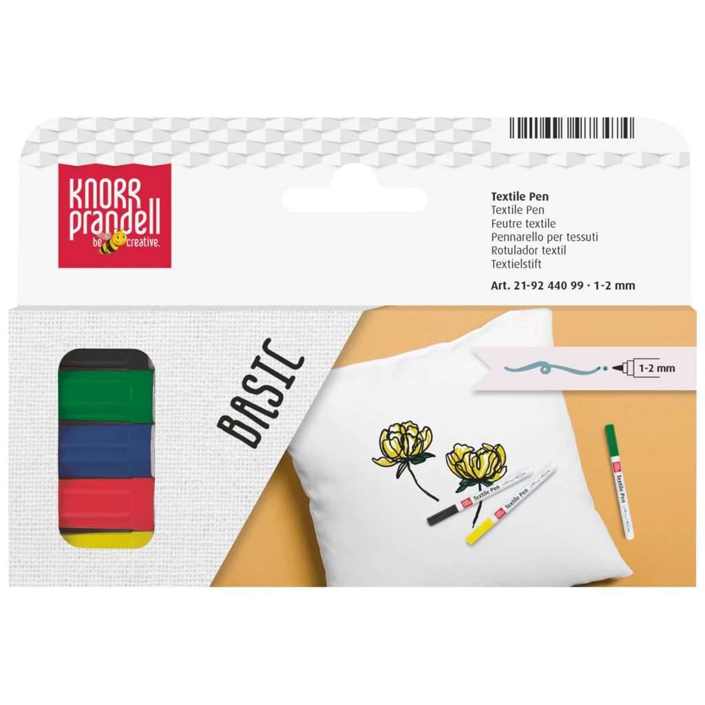 Textile Pen-Set „Basic“ dünn | 1-2 mm