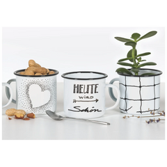 Glass & Porcelain Pen-Set „Black“ | schwarz