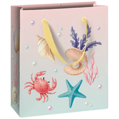 Geschenktasche „Sereia“ | 18×21×8 cm, 230 g/m², mehrfarbig