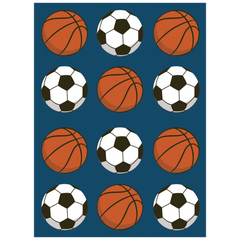 Aufkleber Bogen „Jordan“ | 110×150 mm, blau, 4 Blatt