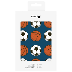 Aufkleber Bogen „Jordan“ | 110×150 mm, blau, 4 Blatt