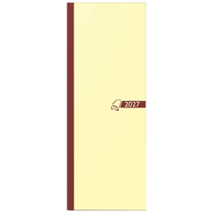 Vormerkbuch 2027 | 110×297 mm, Papier, chamois