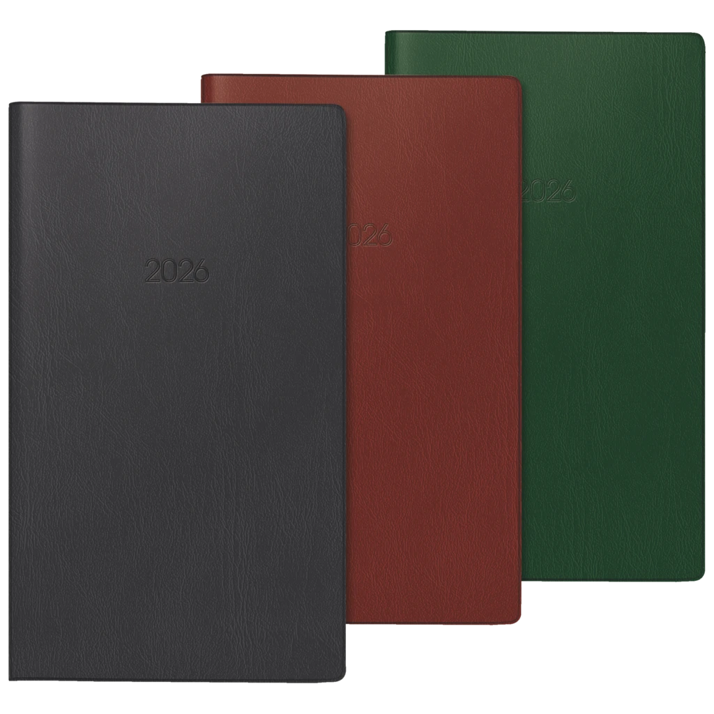 Taschenkalender 2026 | A6, Kunststoff, sortiert