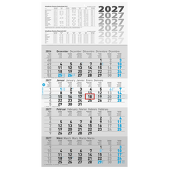 4-Monatskalender 2027 „UWS“ | 300×555 mm