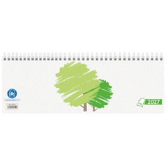Querterminbuch 2027 „UWS“ | 297×105 mm, Karton