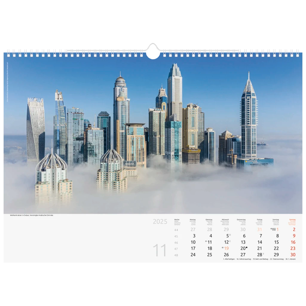 Bildkalender '25 „Reise um die Welt“ | 440×310 mm