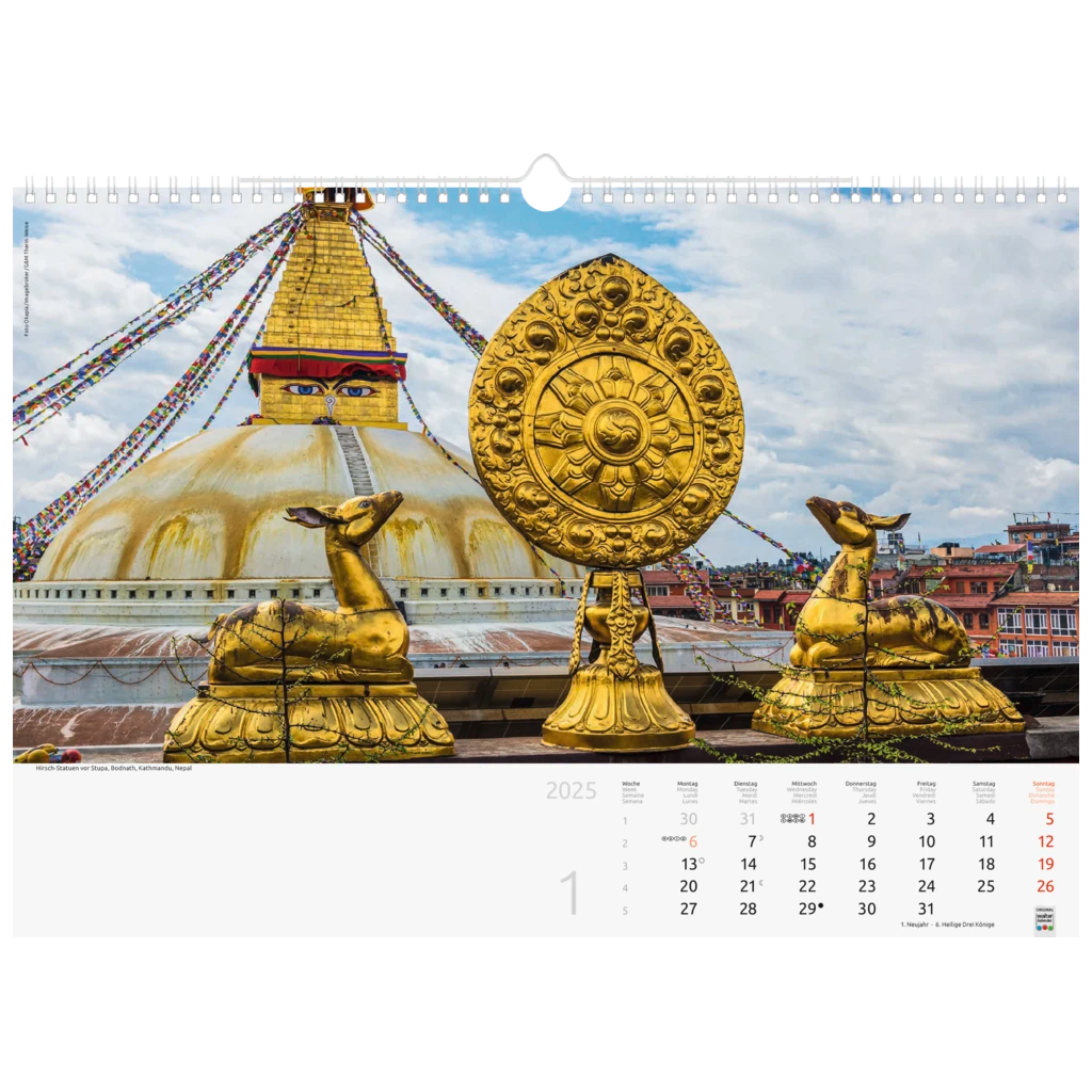 Bildkalender '25 „Reise um die Welt“ | 440×310 mm