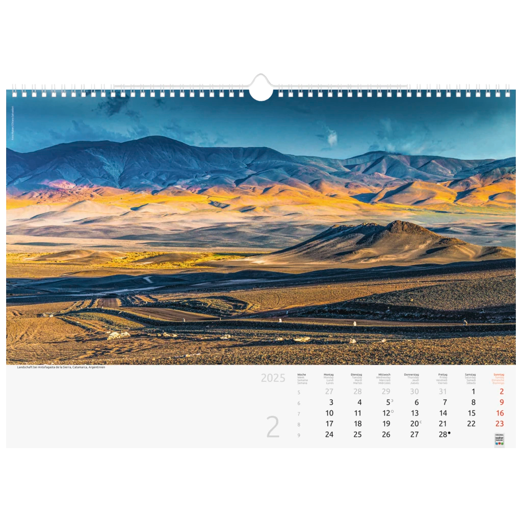 Bildkalender '25 „Reise um die Welt“ | 440×310 mm