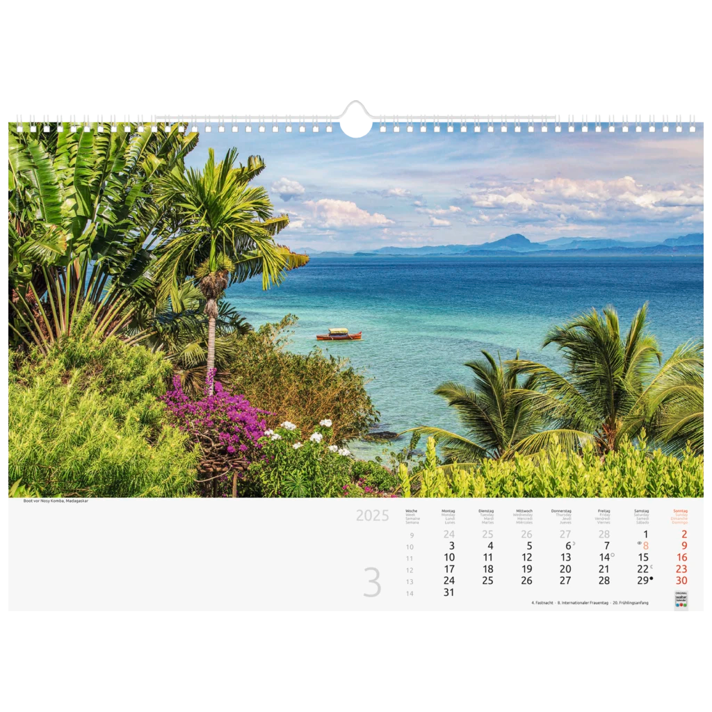 Bildkalender '25 „Reise um die Welt“ | 440×310 mm