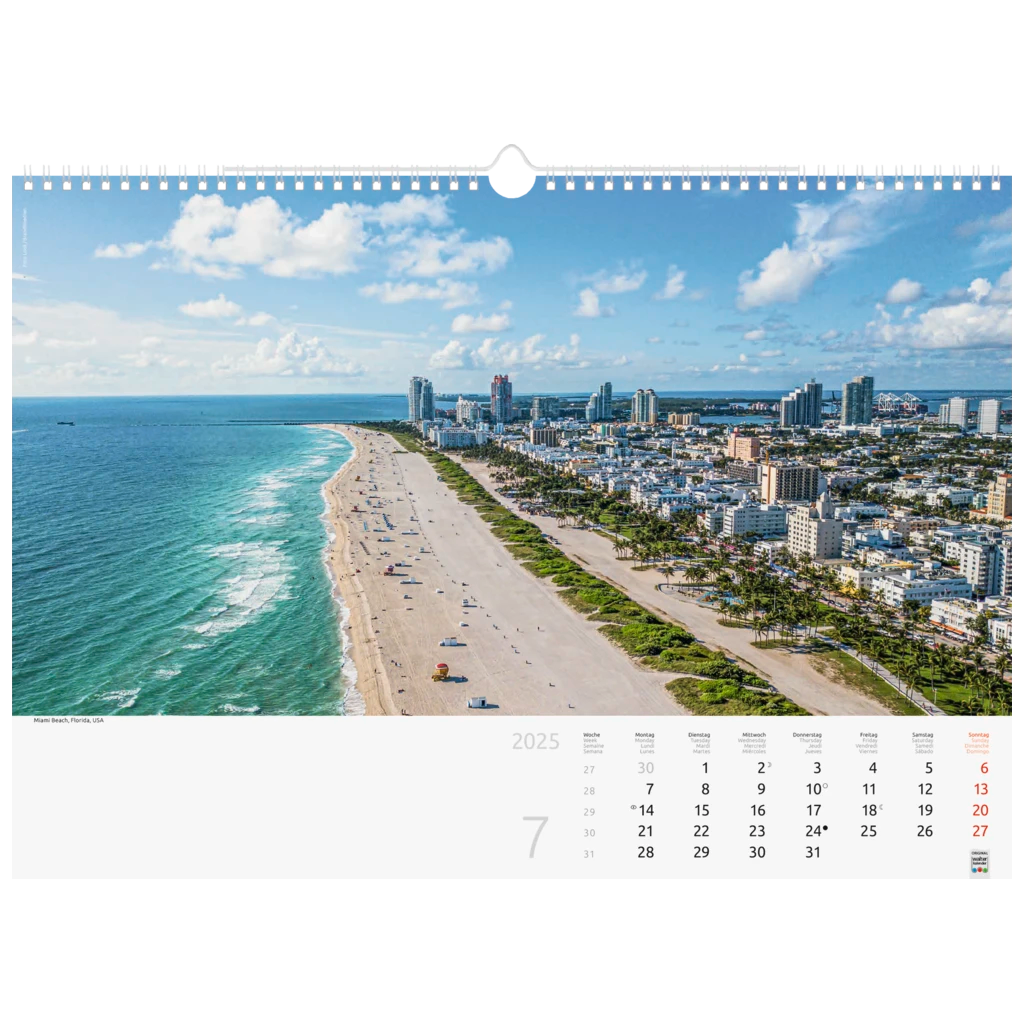 Bildkalender '25 „Reise um die Welt“ | 440×310 mm