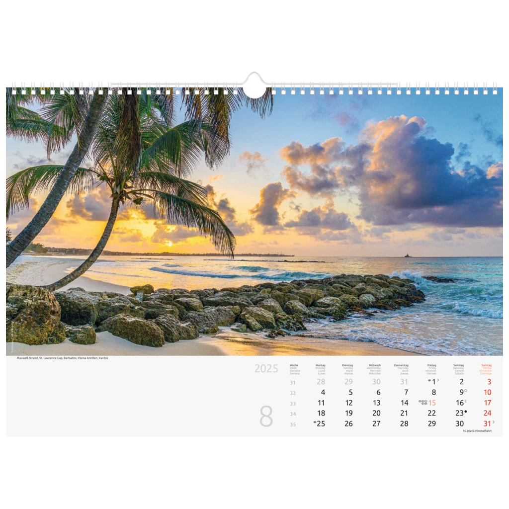 Bildkalender '25 „Reise um die Welt“ | 440×310 mm