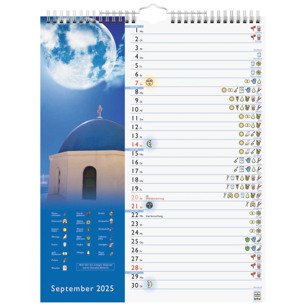 Bildkalender '25 „Mond“ | 245×310 mm