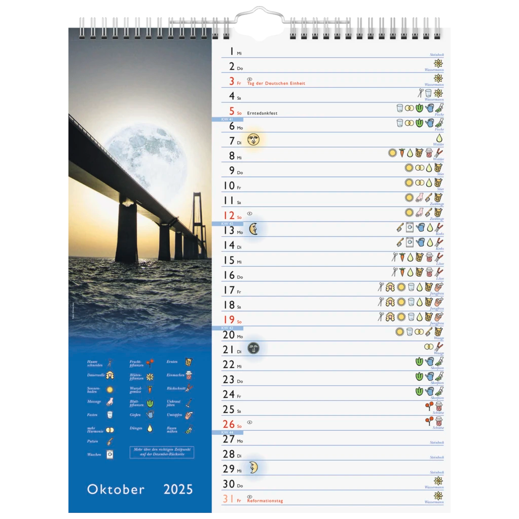 Bildkalender '25 „Mond“ | 245×310 mm