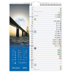 Bildkalender '25 „Mond“ | 245×310 mm