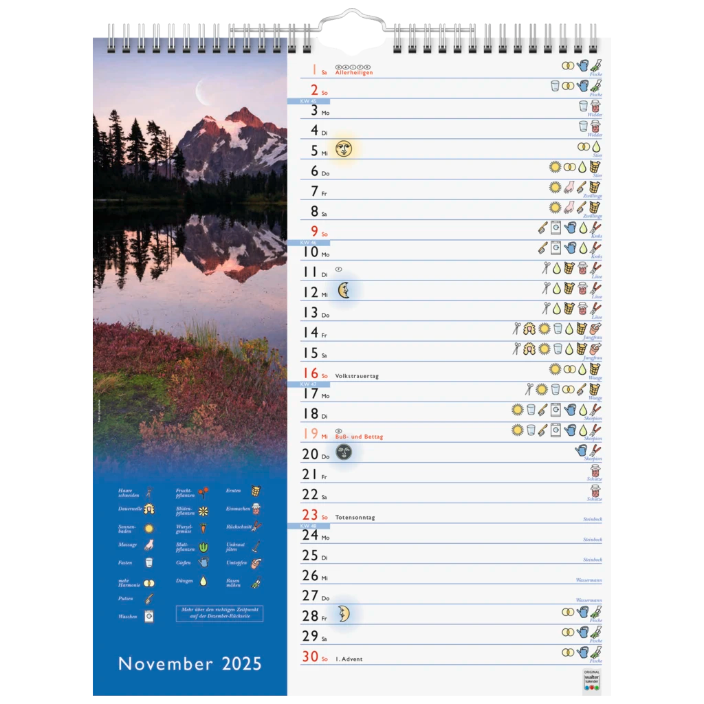 Bildkalender '25 „Mond“ | 245×310 mm