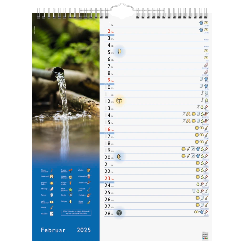 Bildkalender '25 „Mond“ | 245×310 mm