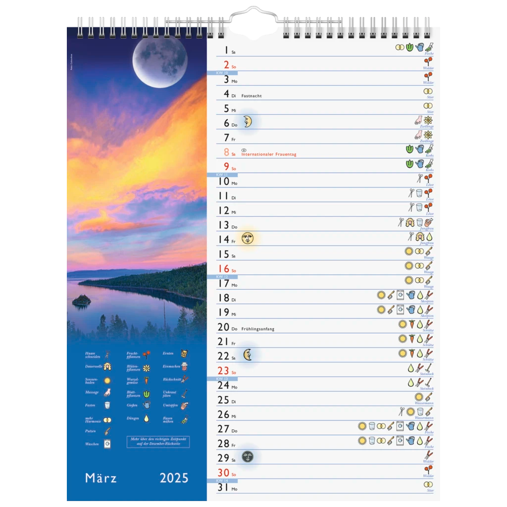 Bildkalender '25 „Mond“ | 245×310 mm