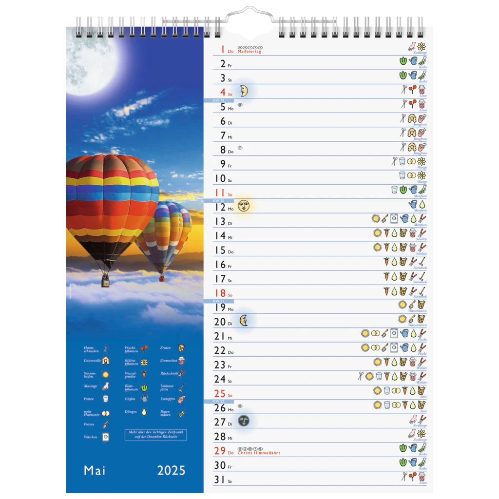 Bildkalender '25 „Mond“ | 245×310 mm