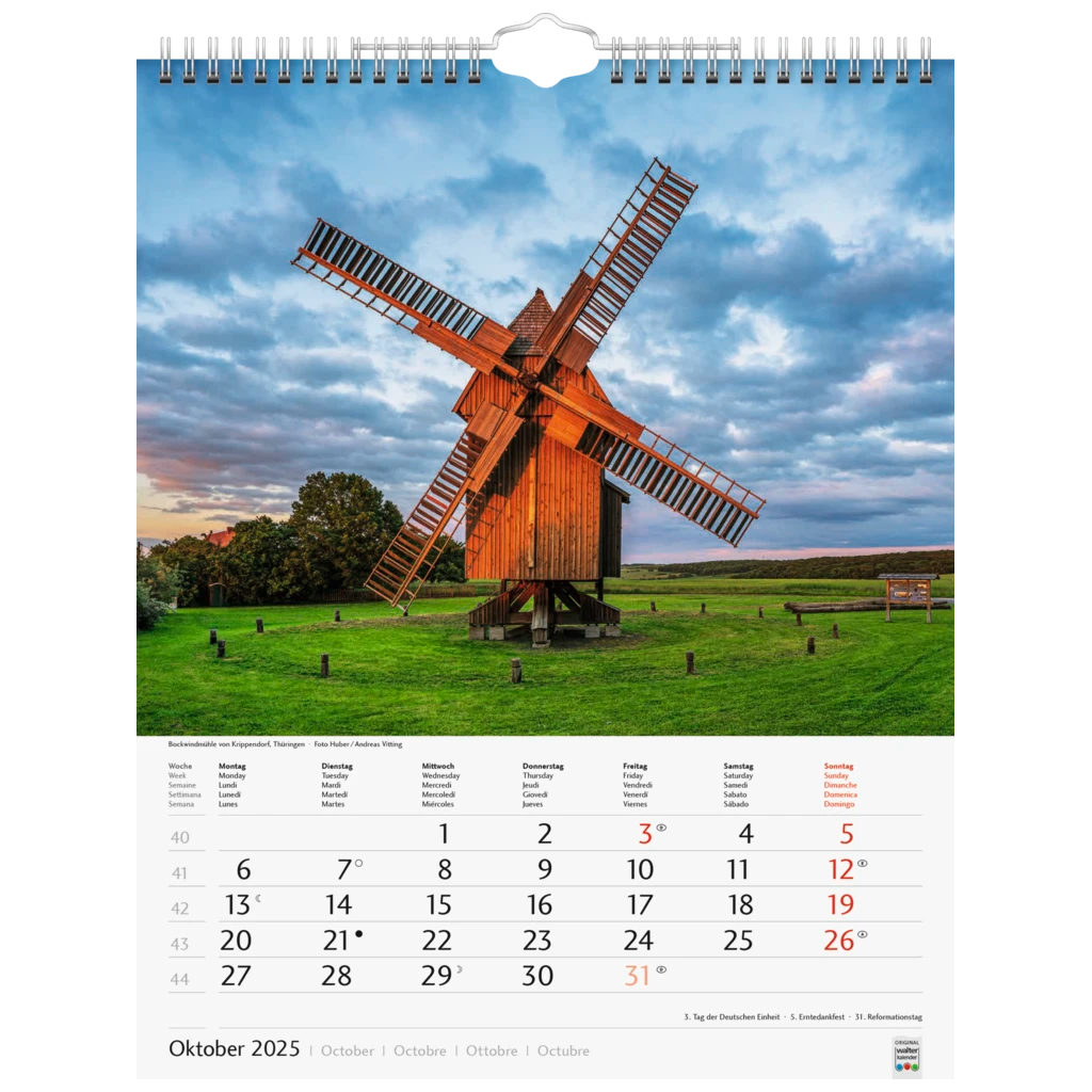 Bildkalender '25 „Schönes Deutschland“ | 245×310 mm