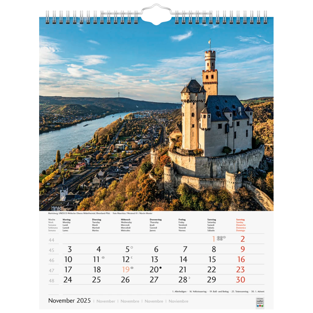 Bildkalender '25 „Schönes Deutschland“ | 245×310 mm