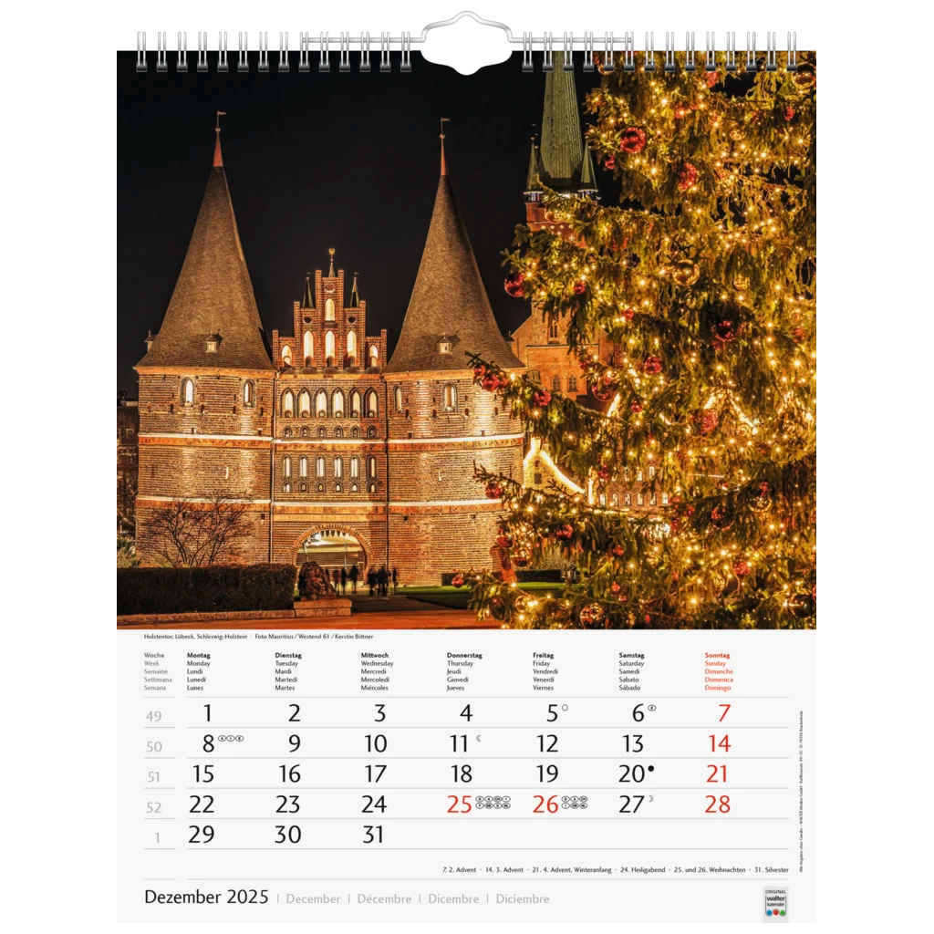 Bildkalender '25 „Schönes Deutschland“ | 245×310 mm