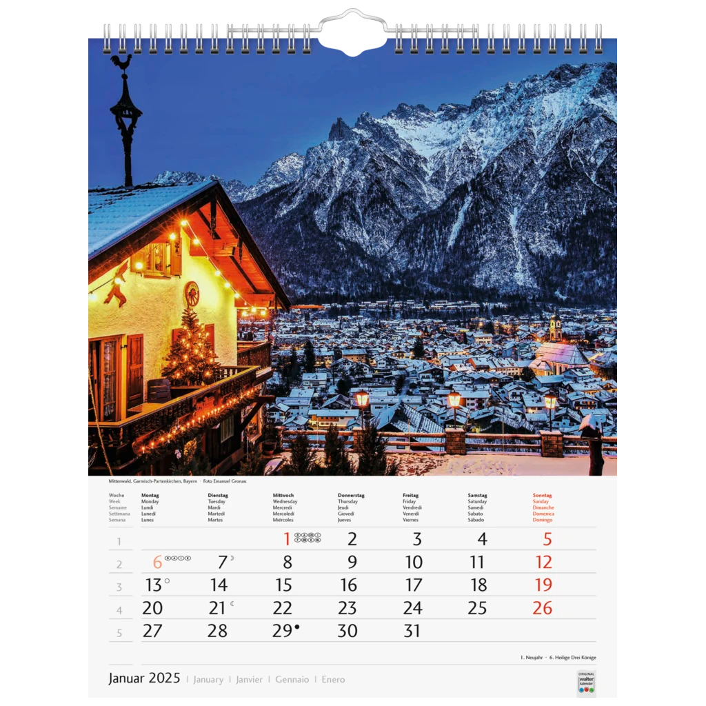 Bildkalender '25 „Schönes Deutschland“ | 245×310 mm