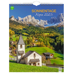 Bildkalender '25 „Sonnentage Alpen“ | 245×310 mm