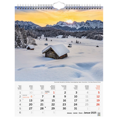 Bildkalender '25 „Sonnentage Alpen“ | 245×310 mm