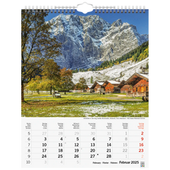 Bildkalender '25 „Sonnentage Alpen“ | 245×310 mm