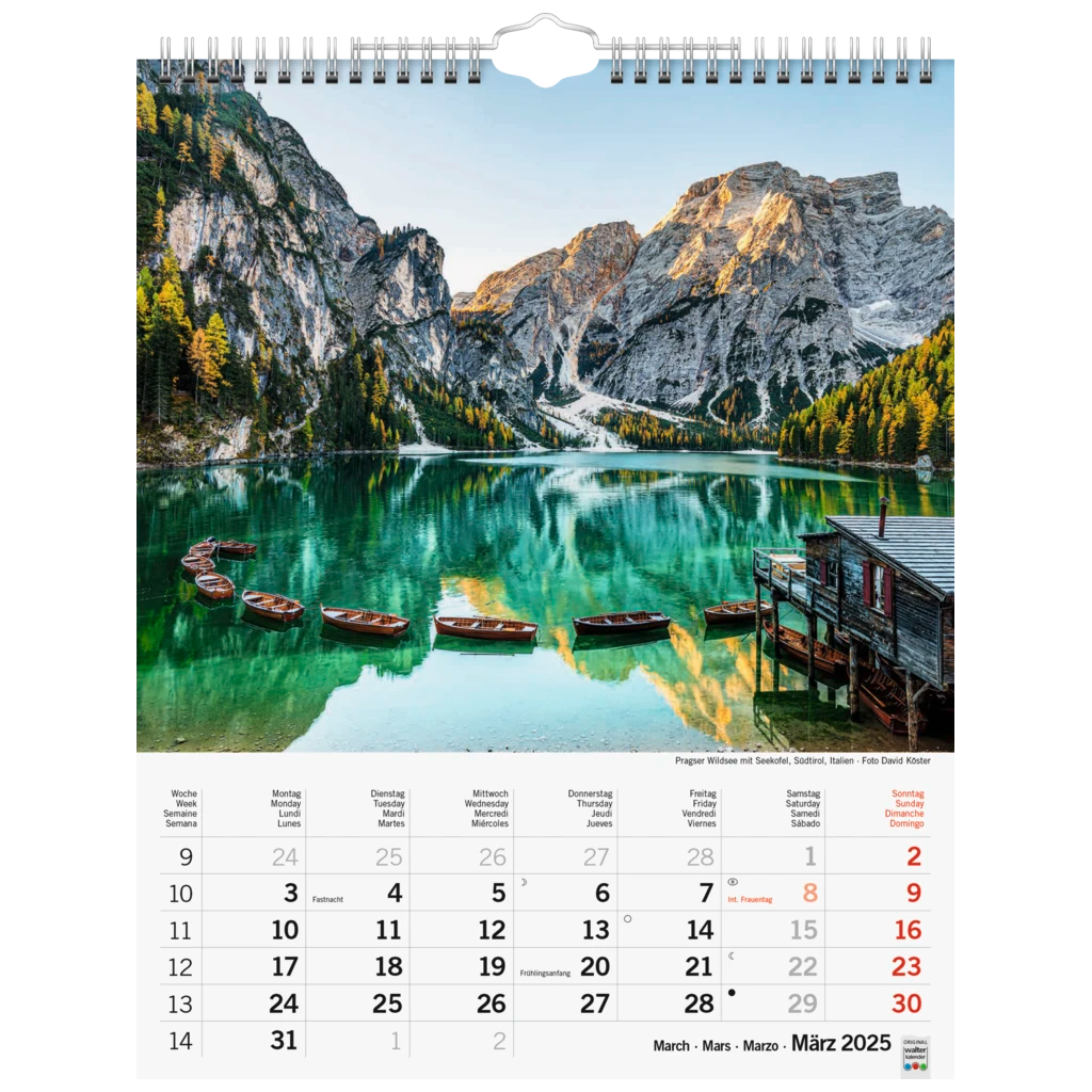 Bildkalender '25 „Sonnentage Alpen“ | 245×310 mm