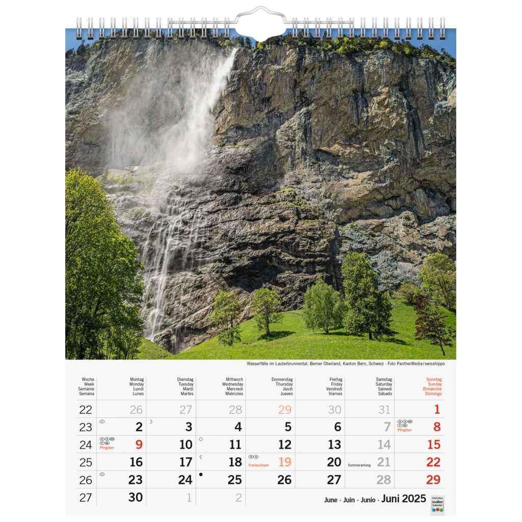 Bildkalender '25 „Sonnentage Alpen“ | 245×310 mm