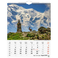 Bildkalender '25 „Sonnentage Alpen“ | 245×310 mm