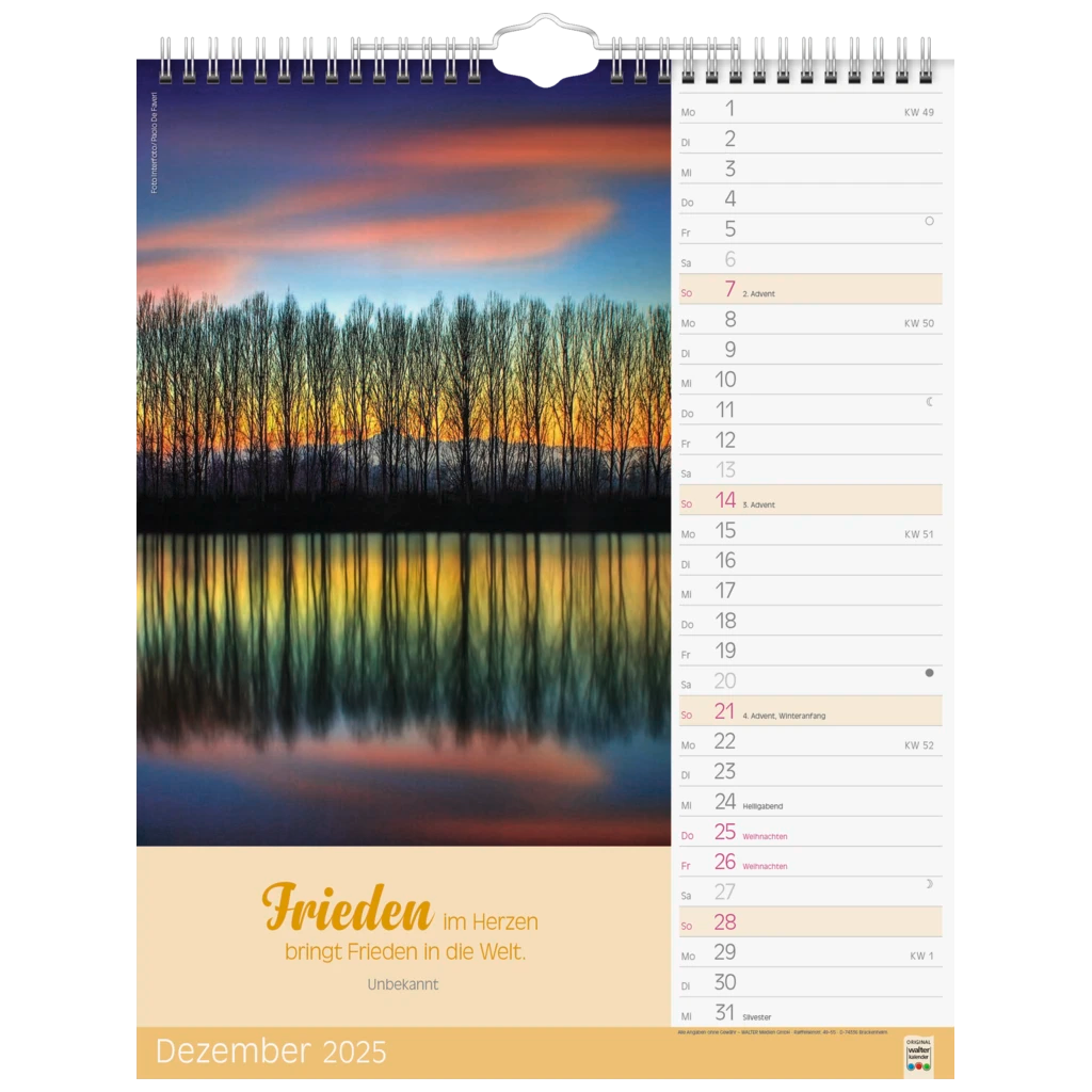 Bildkalender '25 „Ruhepause“ | 245×310 mm