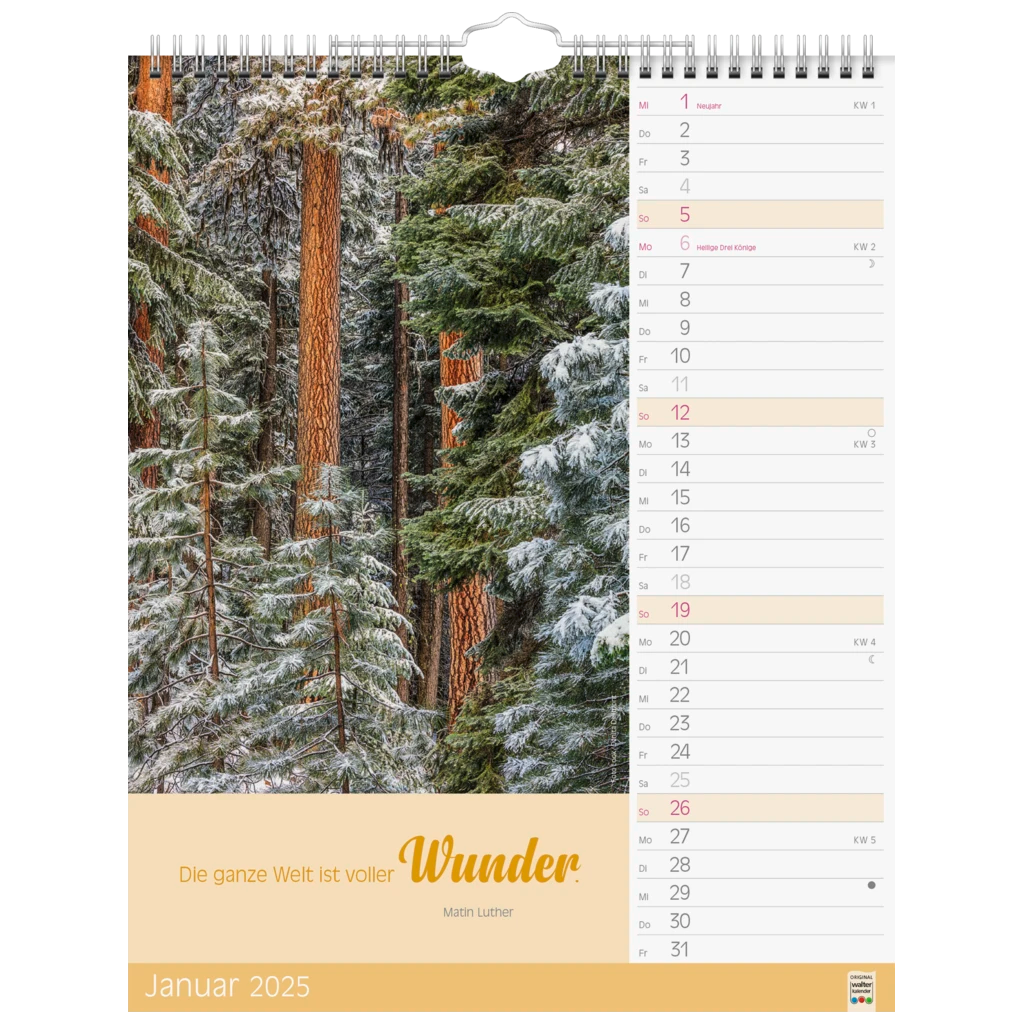 Bildkalender '25 „Ruhepause“ | 245×310 mm