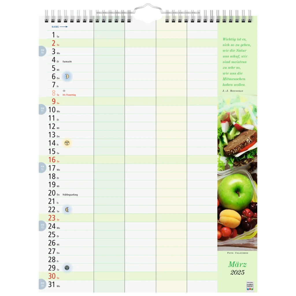 Bildkalender '25 „Familienkalender“ | 245×310 mm