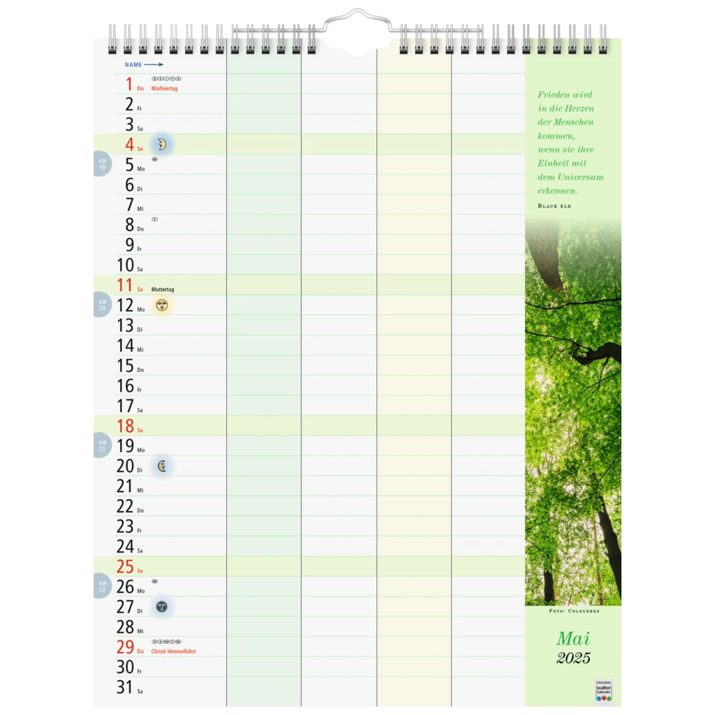 Bildkalender '25 „Familienkalender“ | 245×310 mm