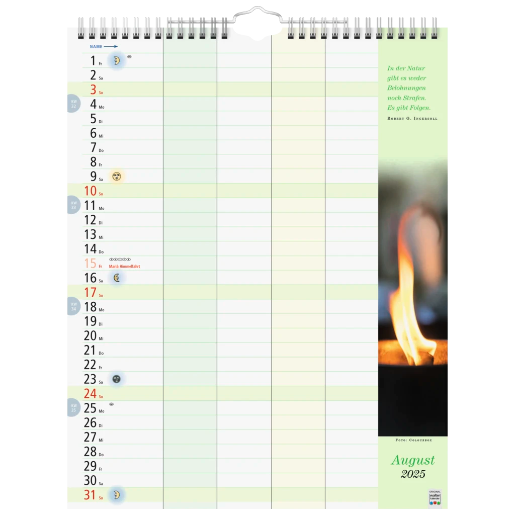 Bildkalender '25 „Familienkalender“ | 245×310 mm