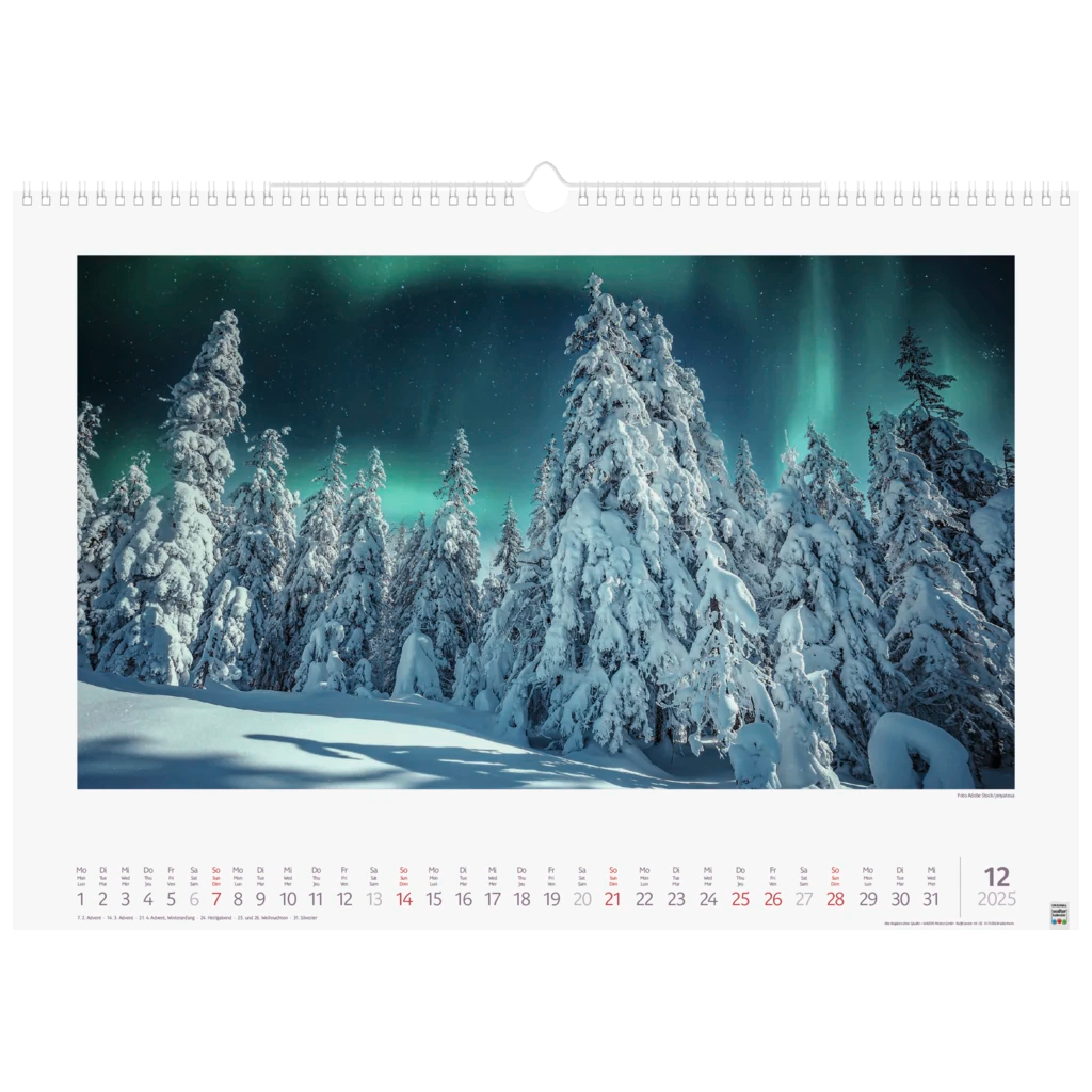 Bildkalender '25 „Lichtimpressionen“ | 490×340 mm