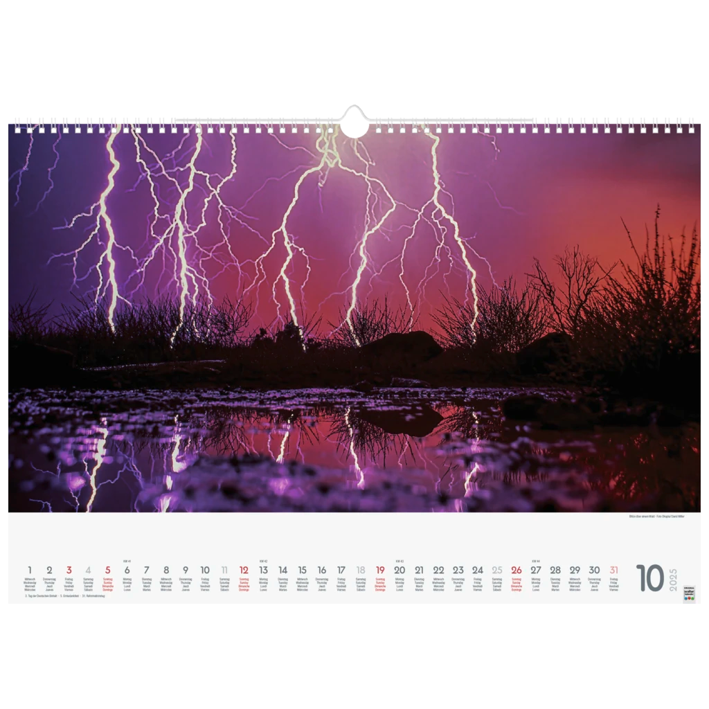 Bildkalender '25 „Wunderwerke der Natur“ | 490×340 mm