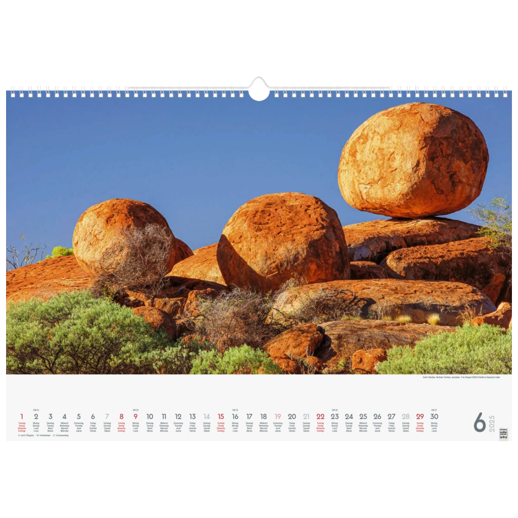 Bildkalender '25 „Wunderwerke der Natur“ | 490×340 mm