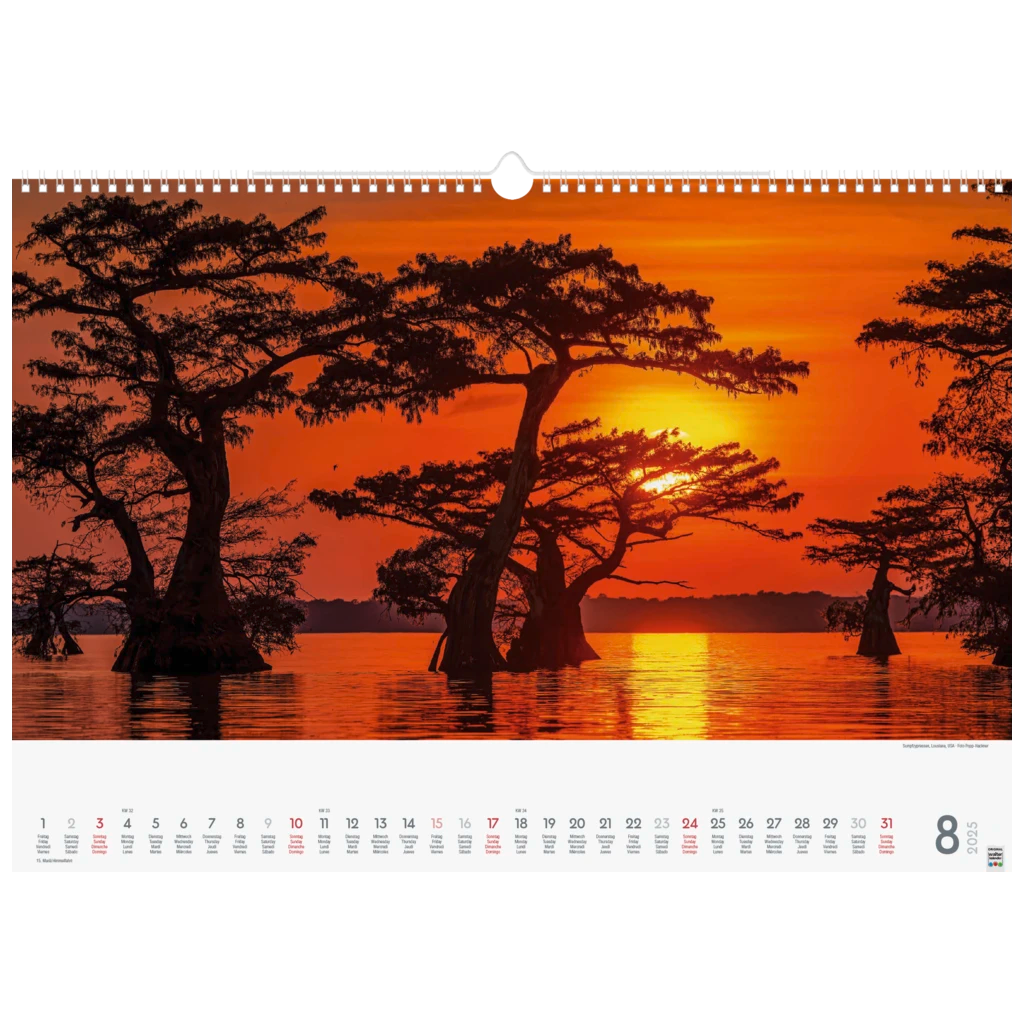 Bildkalender '25 „Wunderwerke der Natur“ | 490×340 mm