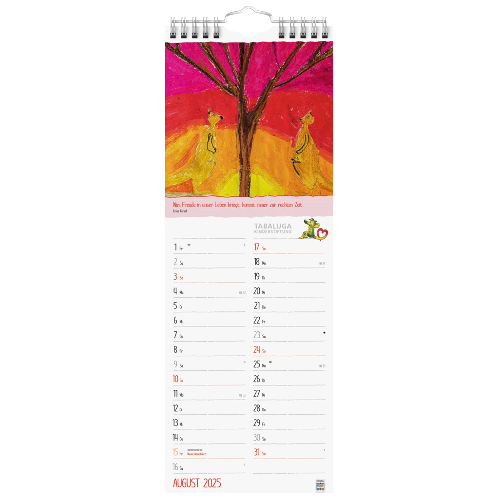 Bildkalender '25 „Herzensbilder“ | 155×428 mm