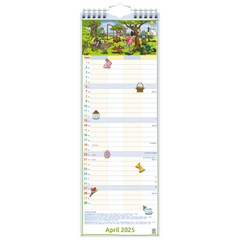 Bildkalender '25 „Familienplaner“ | 155×428 mm