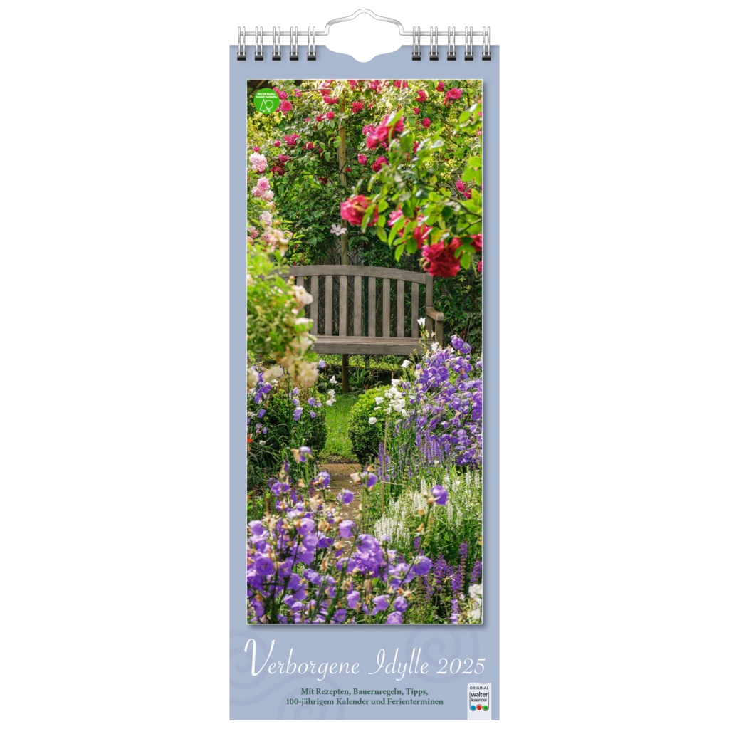 Bildkalender '25 „Verborgene Idylle“ | 155×385 mm