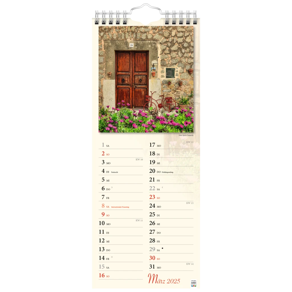 Bildkalender '25 „Verborgene Idylle“ | 155×385 mm