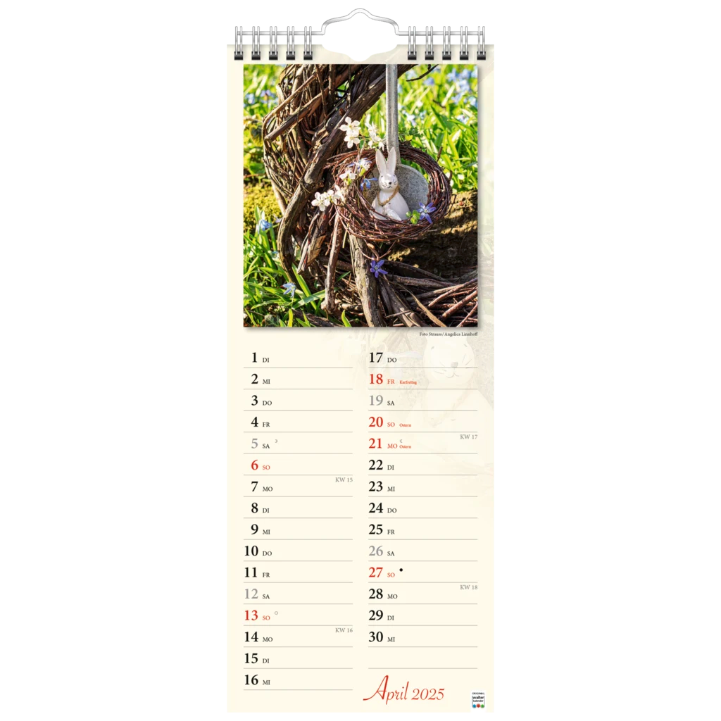 Bildkalender '25 „Verborgene Idylle“ | 155×385 mm