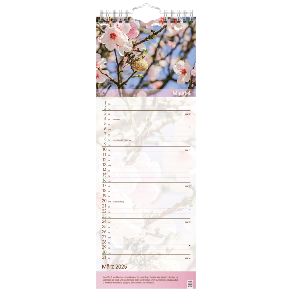 Bildkalender '25 „Erlebnsiwelt der Düfte“ | 155×428 mm