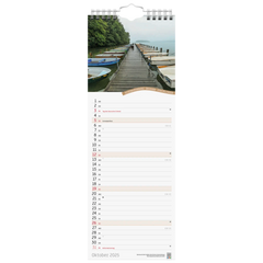 Bildkalender '25 „Rad- und Wanderwege“ | 155×428 mm