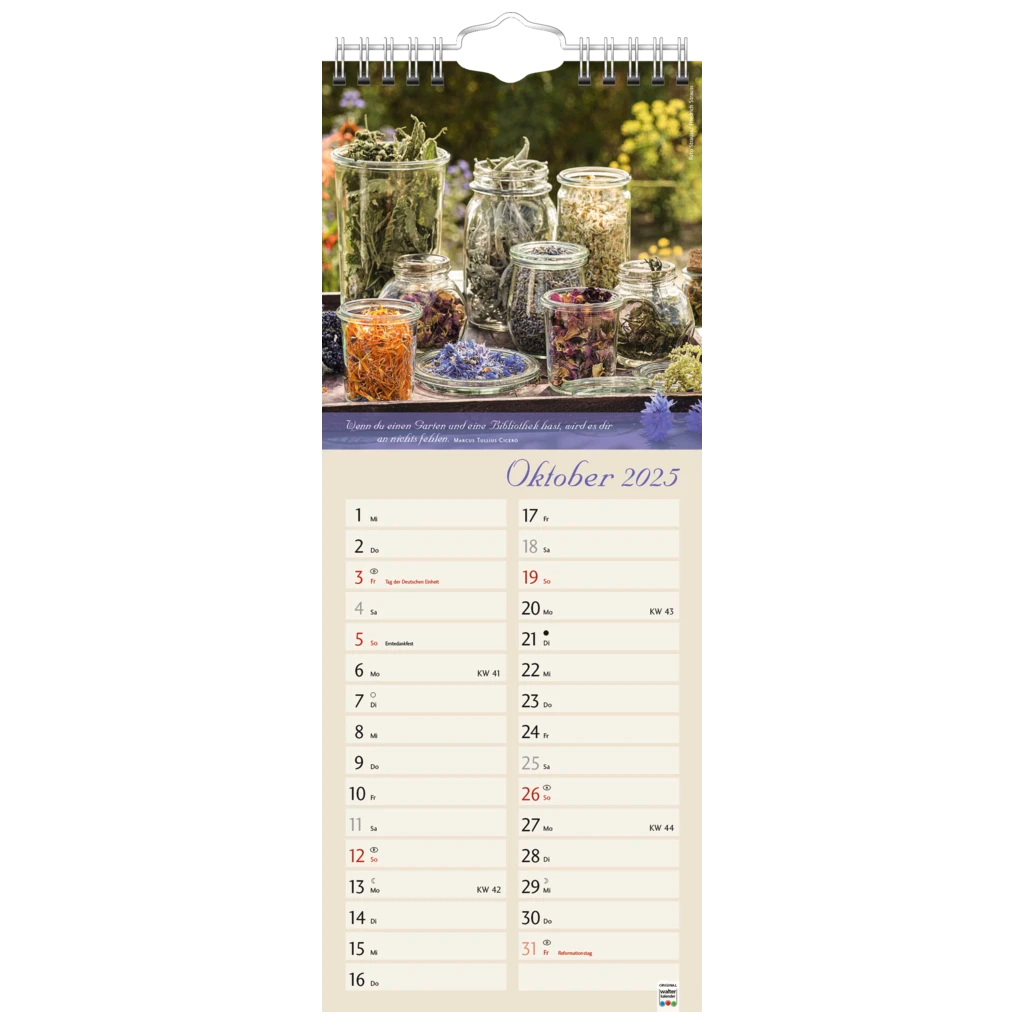 Bildkalender '25 „Landleben“ | 155×385 mm