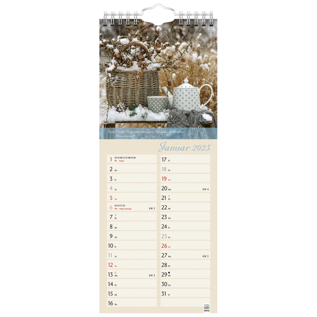 Bildkalender '25 „Landleben“ | 155×385 mm